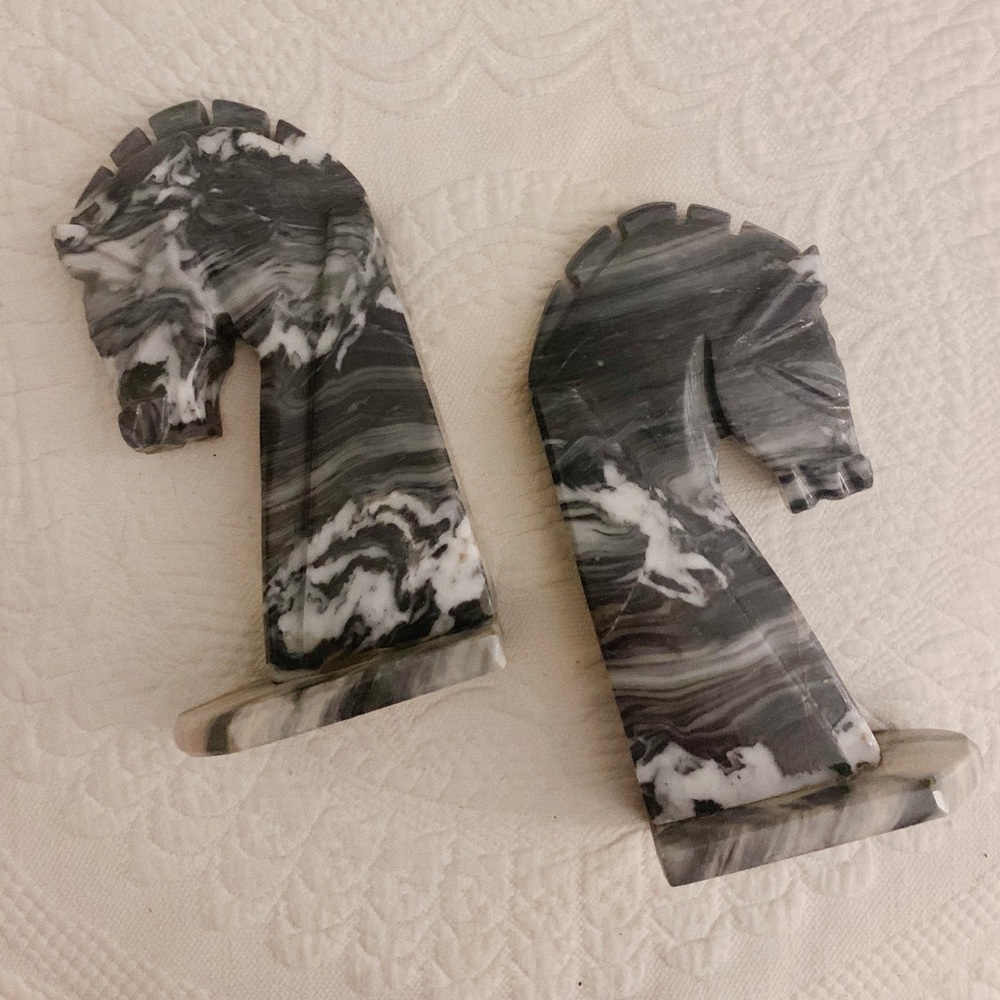 Marble bookends